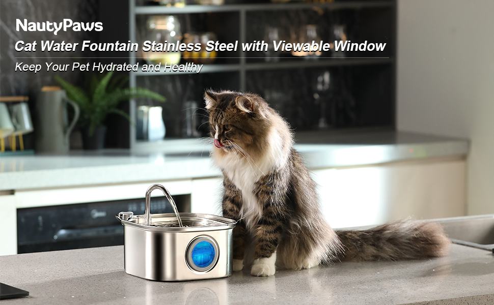 Stainless Steel Pet Water Fountain